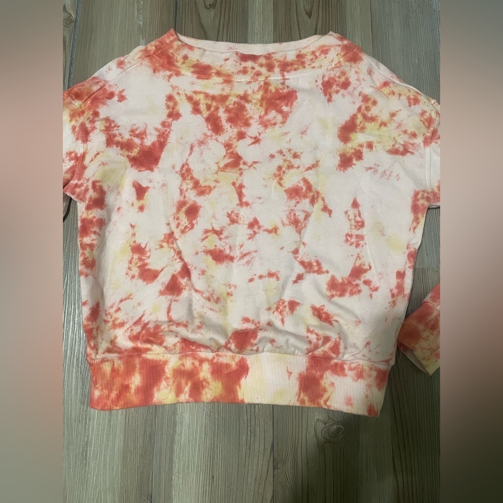 Anthropologie Pink and Orange Tie-Dye Top - Picture 3 of 4